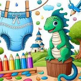 Bajka o Kameleonie Nappime i Magicznych Pieluszkach