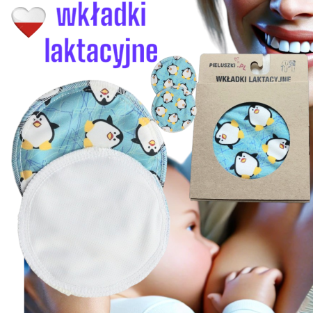 WKŁADKI LAKTACYJNE PUL coolmax - PINGWINY BOX
