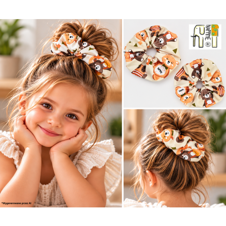 Gumka do włosów PUL Maxi – Misie Zielone | NappiMe®