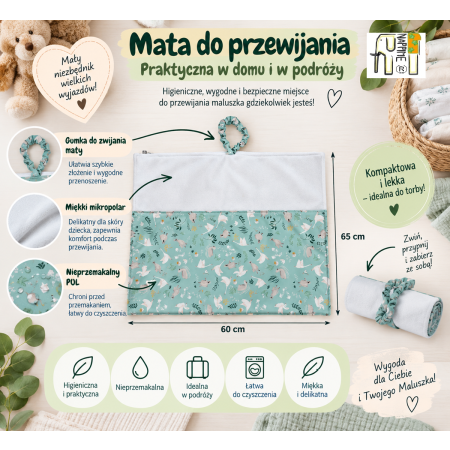 Mata do przewijania niemowląt PUL – Candy | NappiMe®