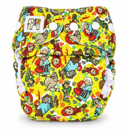 Pieluszka wielorazowa Kieszonka Bambus NB 1,5-8 kg – Czerwony Kapturek | NappiMe®