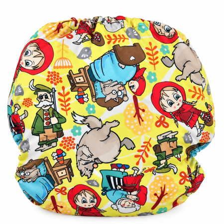 Pieluszka wielorazowa Kieszonka Bambus NB 1,5-8 kg – Czerwony Kapturek | NappiMe®