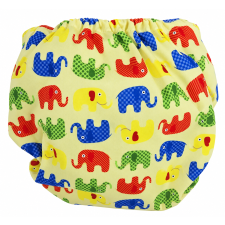 Pieluszka wielorazowa Kieszonka Mikropolar NB 1,5-8 kg – Kolorowe Słonie | NappiMe®