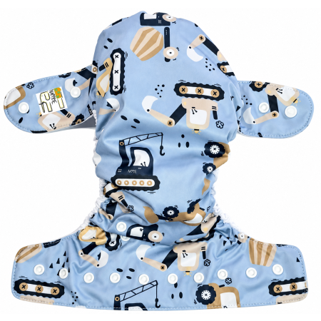Pieluszka wielorazowa Kieszonka Coolmax OS 6–15 kg – Koparki | NappiMe®