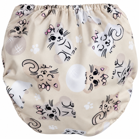 Pieluszka wielorazowa otulacz PUL OS 6–15 kg – Kotki | NappiMe®