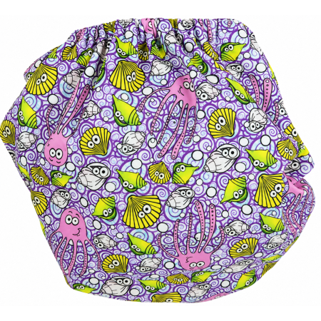 Pieluszka wielorazowa Kieszonka Coolmax NB 1,5-8 kg – Morskie Zwierzęta | NappiMe®