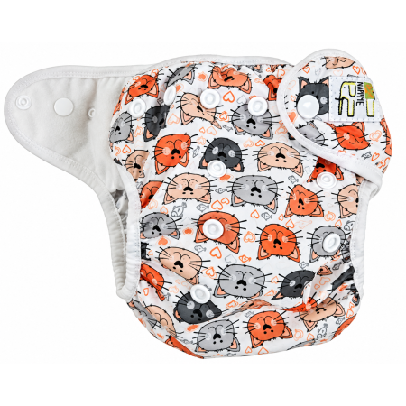 Pieluszka wielorazowa otulacz PUL OS 6–15 kg – Koty | NappiMe®