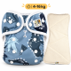 Pieluszka Wielorazowa AIO PUL ze skrzydełkami OS 6–15 kg - Dino | NappiMe®