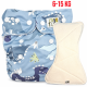 Pieluszka Wielorazowa AIO Kieszonka coolmax z wkładem klepsydrowym OS 6–15 kg - Dino | NappiMe®