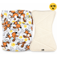 Pieluszka Wielorazowa AIO Kieszonka coolmax z wkładem klepsydrowym OS 6–15 kg - Pieski | NappiMe®