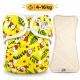 Pieluszka Wielorazowa AIO PUL z wkladem klepsydrowym OS 6–15 kg - Krasnale | NappiMe®