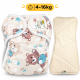 Pieluszka Wielorazowa AIO Kieszonka Coolmax ze Skrzydełkami OS 6–15 kg - Misie Miętowe | NappiMe®