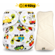 Pieluszka Wielorazowa AIO PUL z wkladem klepsydrowym OS 6–15 kg - Żółwie | NappiMe®