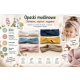 Opaska muślinowa przeplatana Mini – Biała | NappiMe®