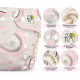 Pieluszka wielorazowa Kieszonka Bambus OS 6–15 kg – Tęcza | NappiMe®