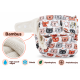 Pieluszka wielorazowa Kieszonka Bambus OS 6–15 kg – Koty | NappiMe®