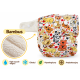 Pieluszka wielorazowa Kieszonka Bambus OS 6–15 kg – Misie | NappiMe®