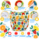 Pieluszka wielorazowa Kieszonka Coolmax NB 1,5-8 kg – Owocowy Mix | NappiMe®
