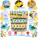 Pieluszka wielorazowa Kieszonka Coolmax NB 1,5-8 kg – Groszkowe Kury | NappiMe®