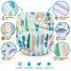 Pieluszka wielorazowa Kieszonka Coolmax OS 6–15 kg – Piórka | NappiMe®