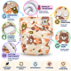 Pieluszka wielorazowa Kieszonka Mikropolar OS 6–15 kg – Misie Zielone | NappiMe®