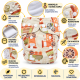 Pieluszka wielorazowa Kieszonka Mikropolar OS 6–15 kg – Pociągi Zielone | NappiMe®