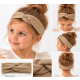 Opaska muślinowa przeplatana Mini – Camel | NappiMe®