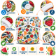 Pieluszka wielorazowa otulacz PUL OS 6–15 kg – Owocowy Mix | NappiMe®