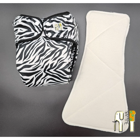 Pielucha JUNIOR z wkładem M - ZEBRA