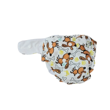 Pieluszka wielorazowa Kieszonka Coolmax NB 1,5-8 kg – Pieski | NappiMe®