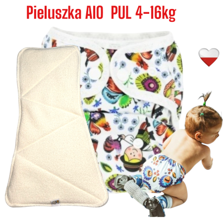 Pieluszka Wielorazowa AIO PUL ŁOWICKI NappiMe