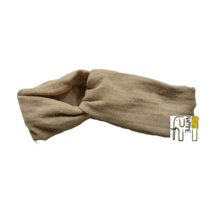 Opaska muślinowa przeplatana Mini – Camel | NappiMe®
