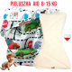 Pieluszka Wielorazowa AIO Kieszonka coolmax z wkładem klepsydrowym OS 6–15 kg - Auta | NappiMe®